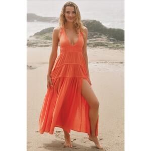 Anthropologie NWT Celandine Sleeveless Plunge Midi Dress – Size XL